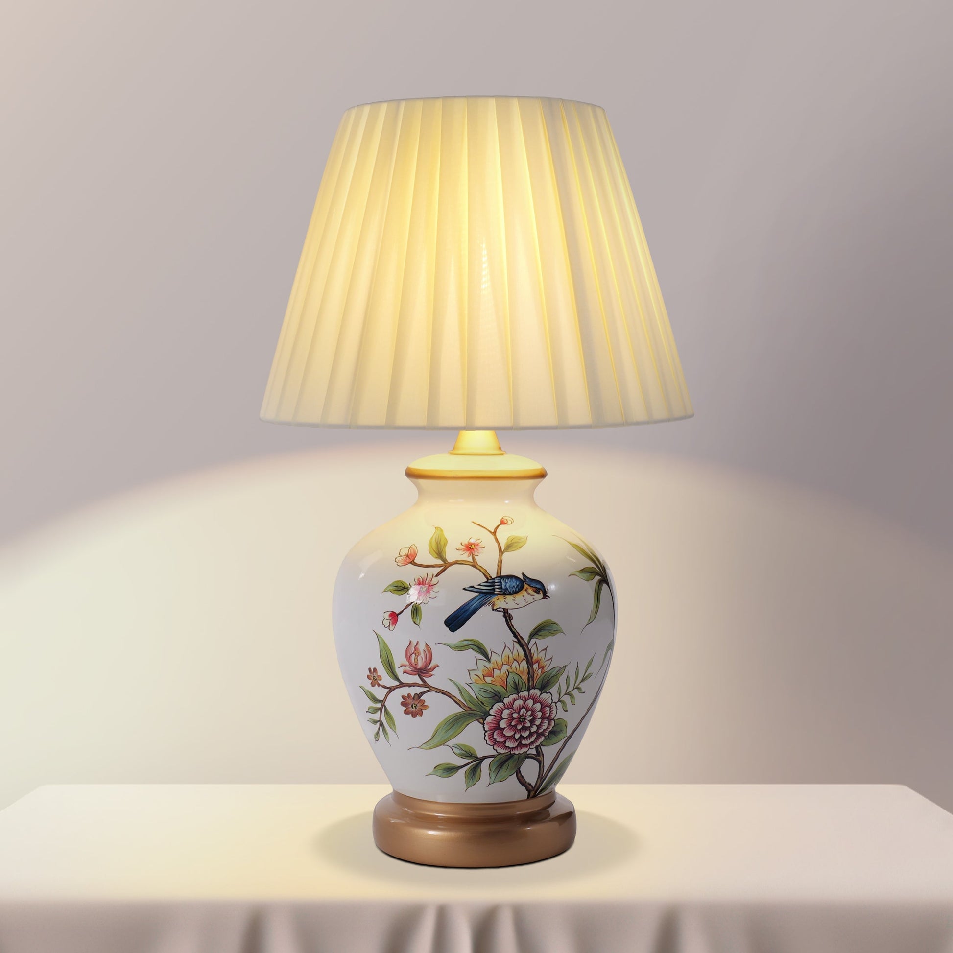 Ceramic Elegance | Timeless Hand-Painted Chinoiserie Table Lamp Collection 25