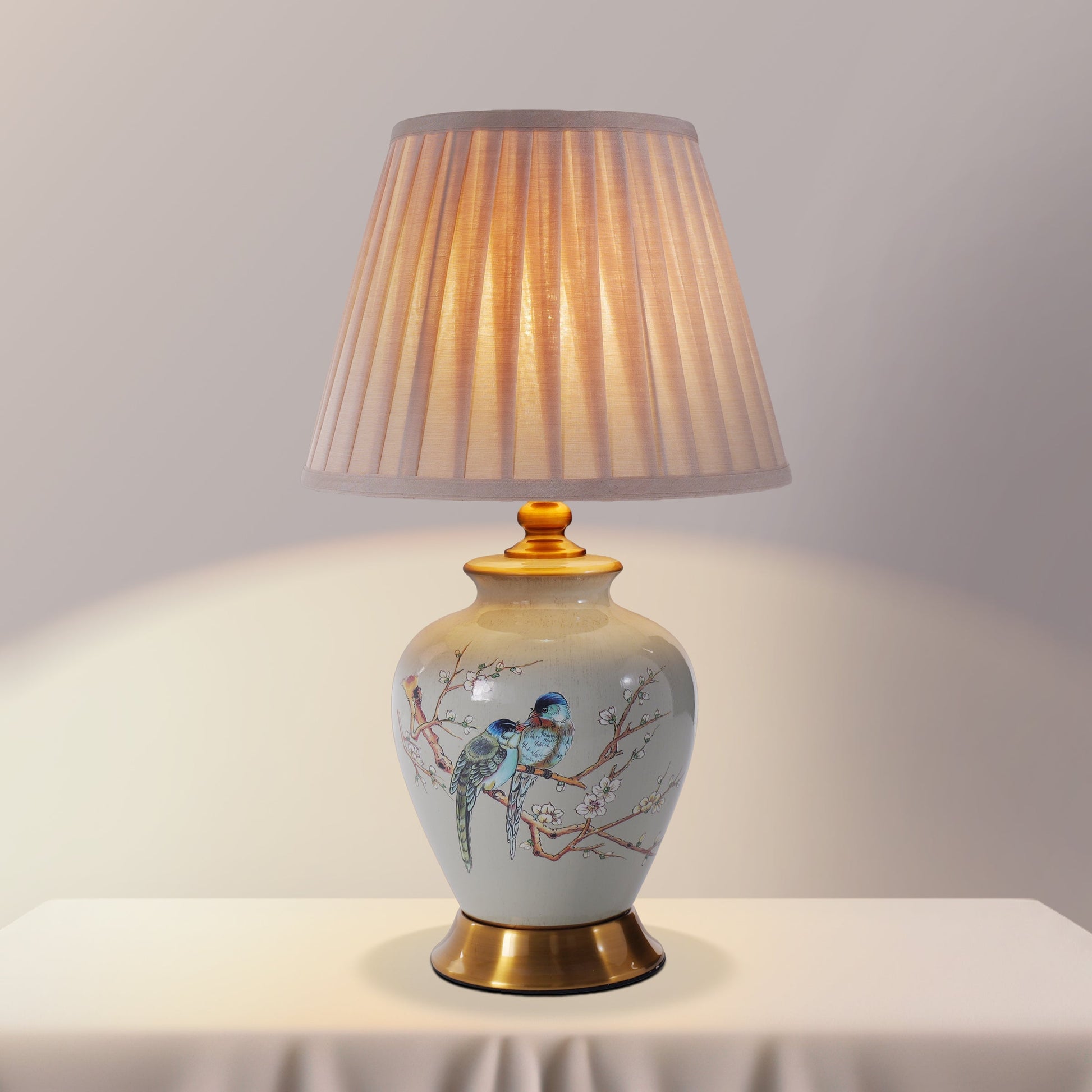 Ceramic Elegance | Timeless Hand-Painted Chinoiserie Table Lamp Collection 15