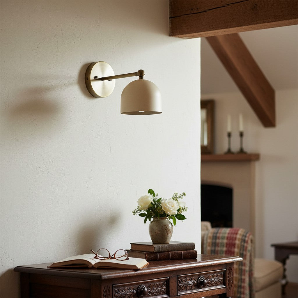 Freyza | Messing-Wandleuchte – Schlafzimmer, Flur
