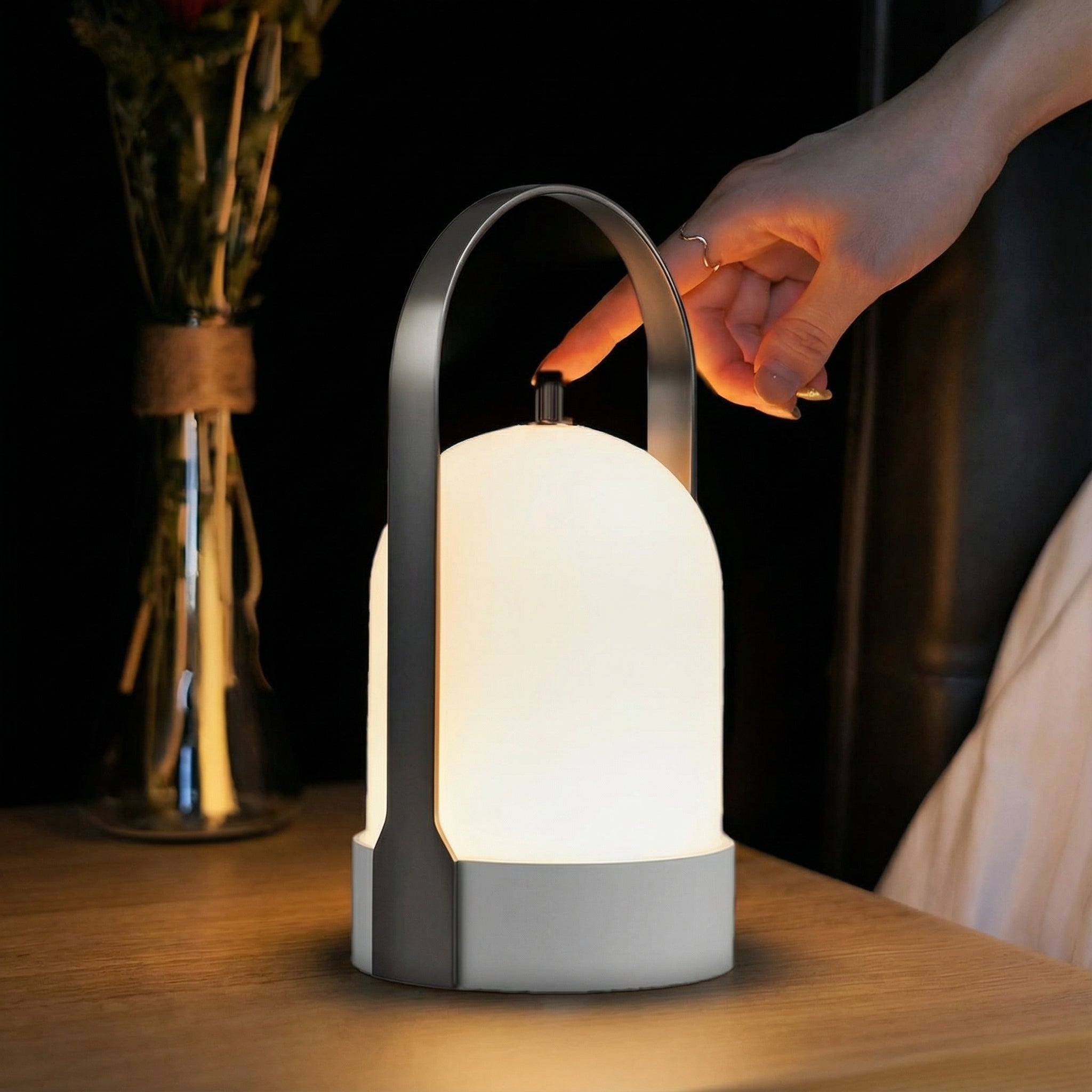Freyza - LED Lantern Table Lamp Cordless USB Rechargeable Dimmable 22cm / 8.6in
