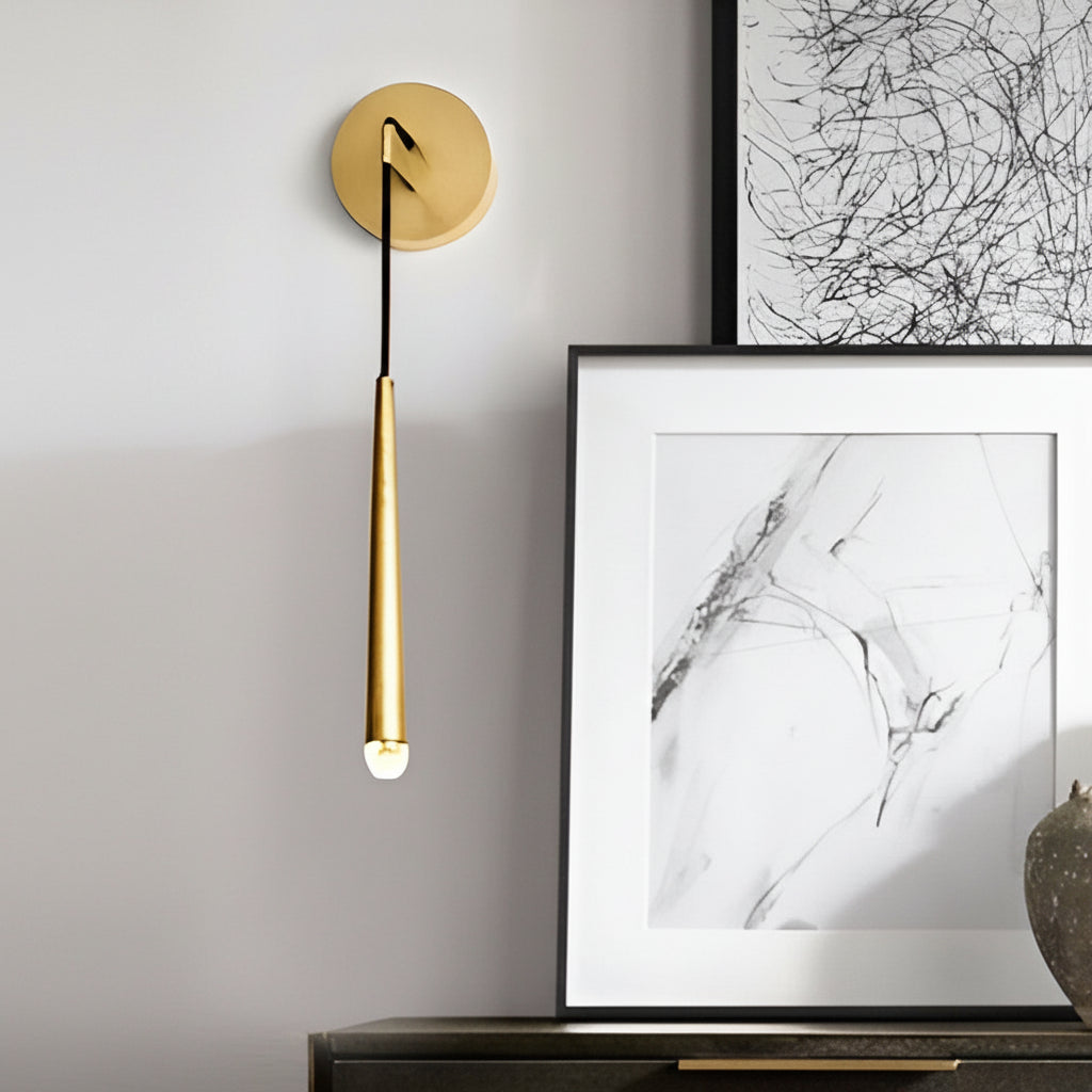 Freyza - LED Wall Sconce – Strip Crystal Nordic Hardware Lamp (24in / 20in)
