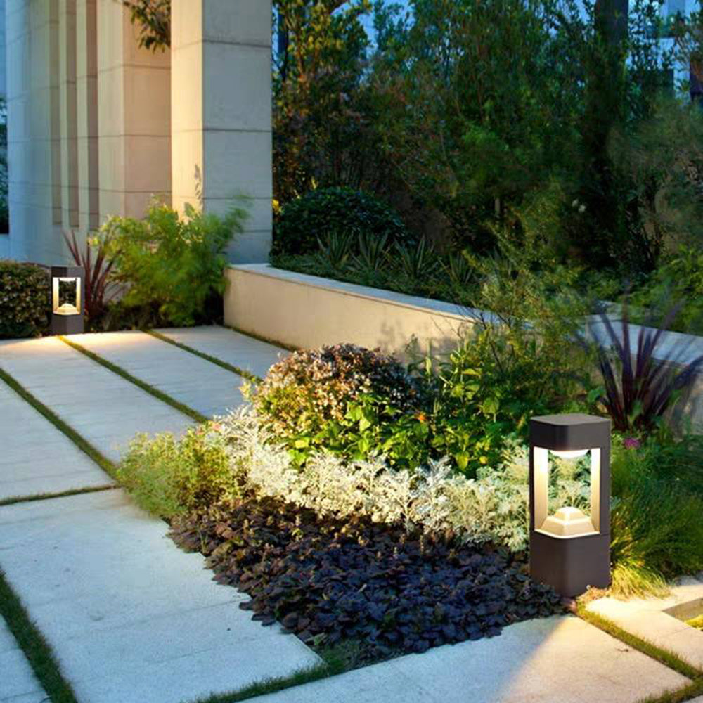 Freyza | Lampe d’extérieur noire – Éclairage contemporain pour jardin, extérieur et terrasse