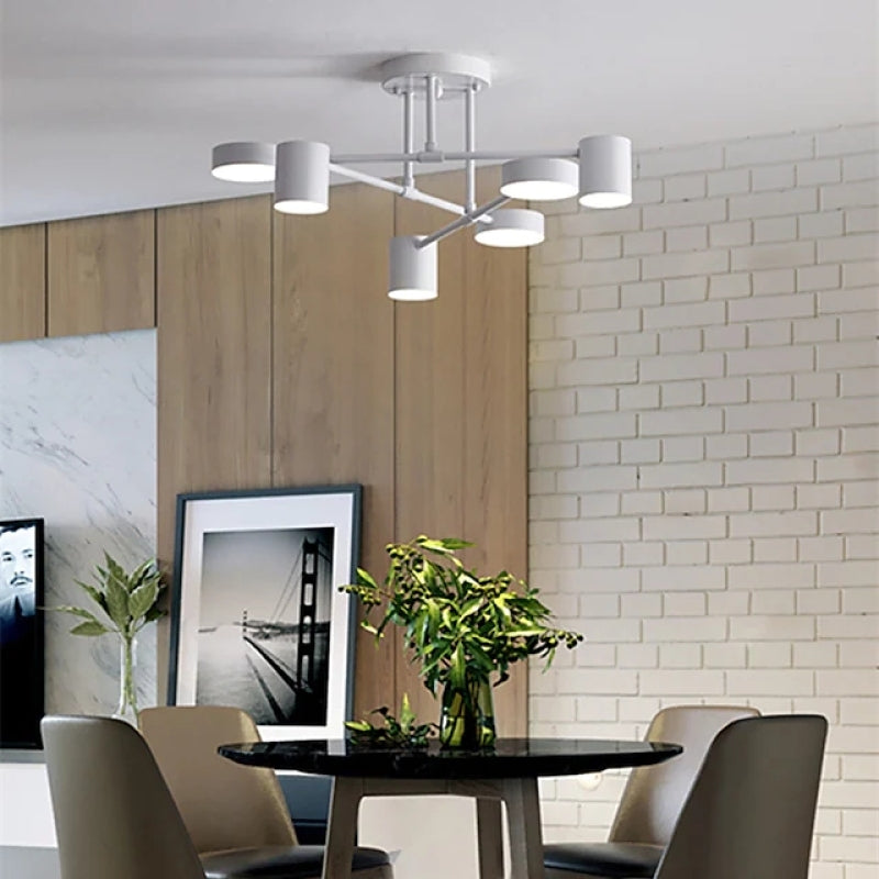 Plafonnier LED Freyza | Quor affleurant à 6 lumières noir et doré – chambre, couloir, cuisine