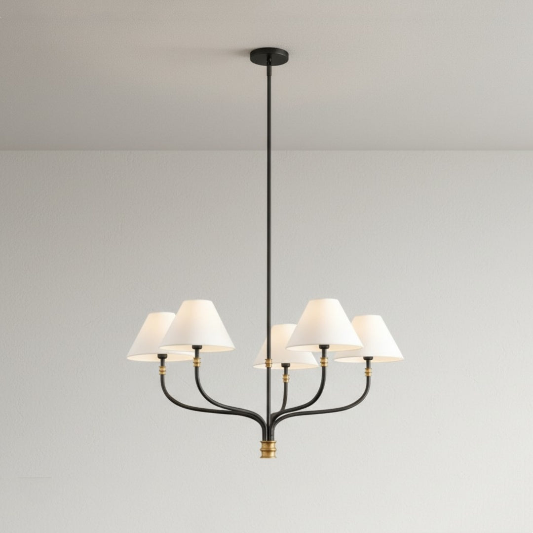 Freyza | Multi-Light Fabric Chandelier – Dining Room Living Room