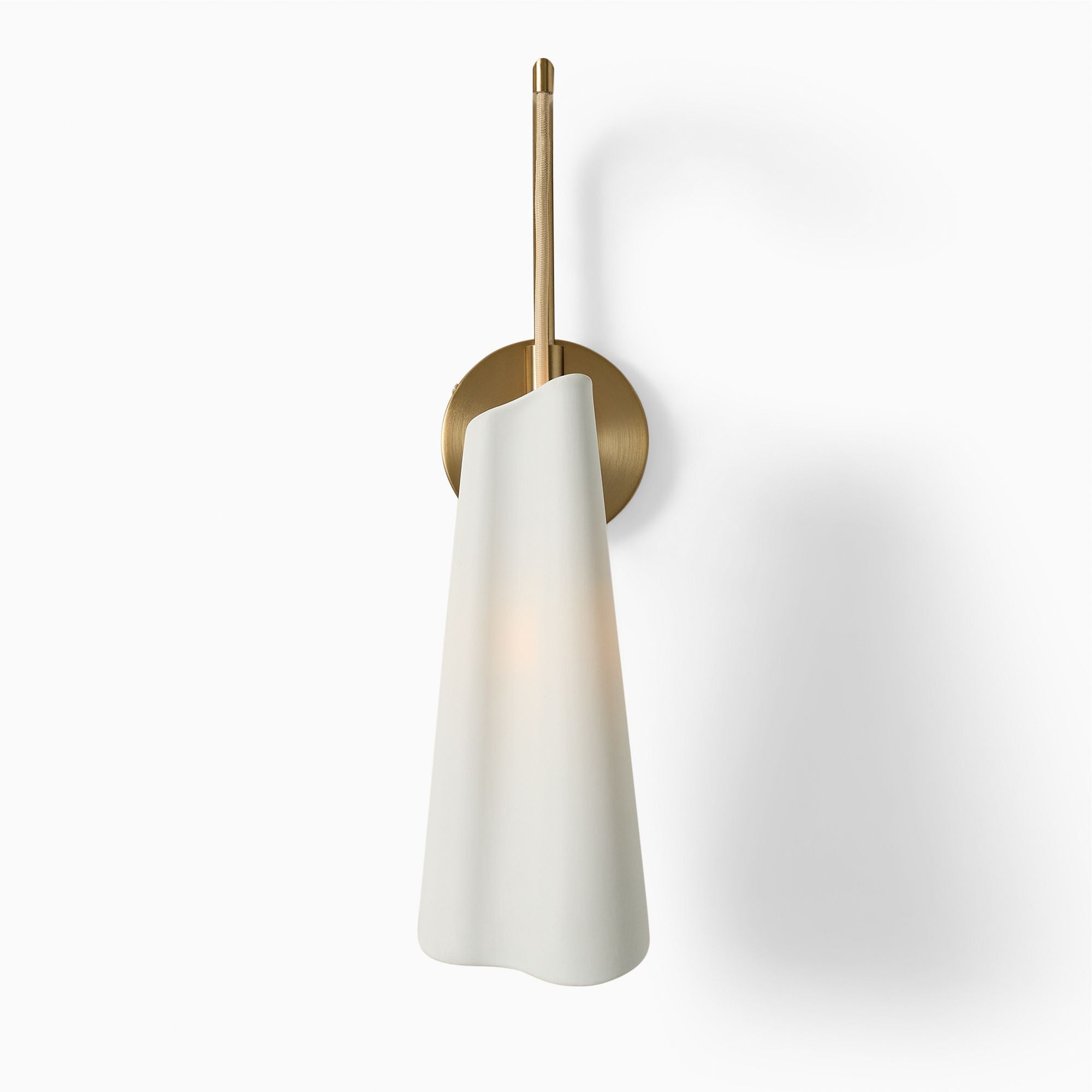 Freyza | Brass Ceramic Wall Sconce – Modern Living Room Hallway