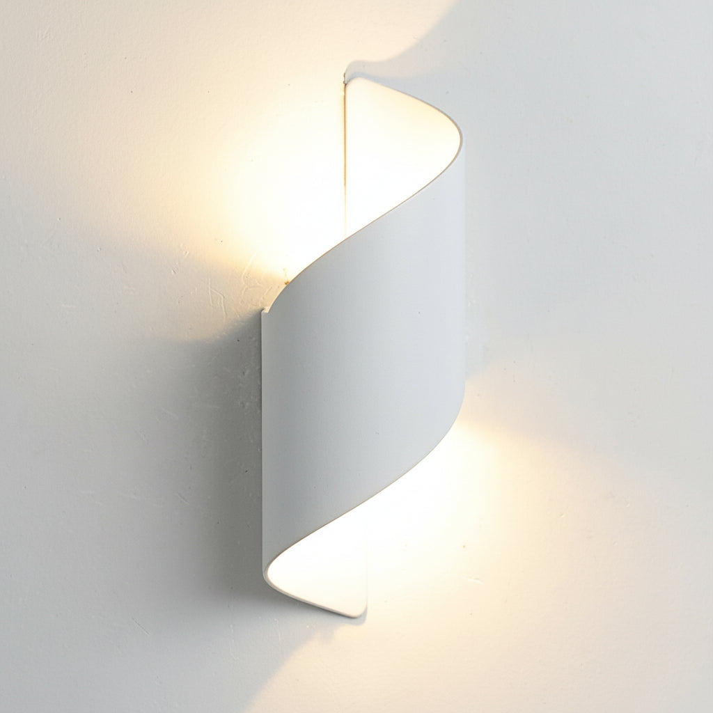 Freyza - Spiral-LED-Wandleuchte – wasserdichtes Aluminium mit zweiseitigem Licht 10W (Innen/Außen)