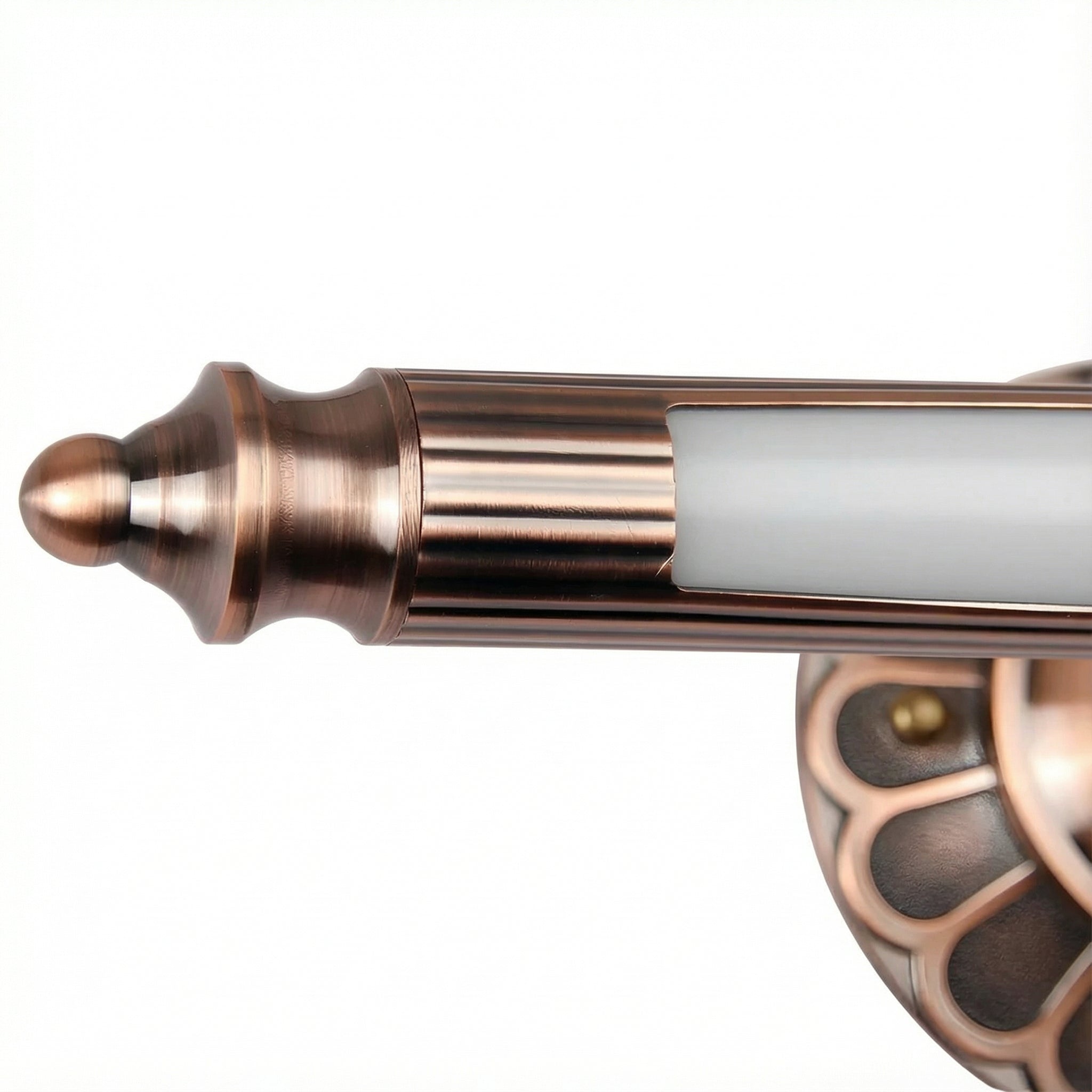 Freyza - LED Bathroom Vanity Light Linear Bronze Cylinder Flower Detail 50cm / 20in