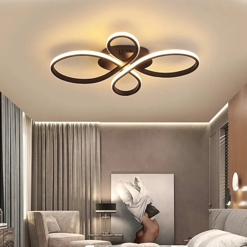 Freyza | Brisa plafonnier LED moderne blanc à éclairage multiple, à montage affleurant – chambre, couloir, cuisine modernes