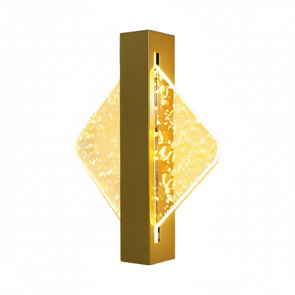 Freyza - LED Wall Sconce Light – Modern Nordic Geometric Acrylic Bedside (25x20cm / 9.8x7.9in)