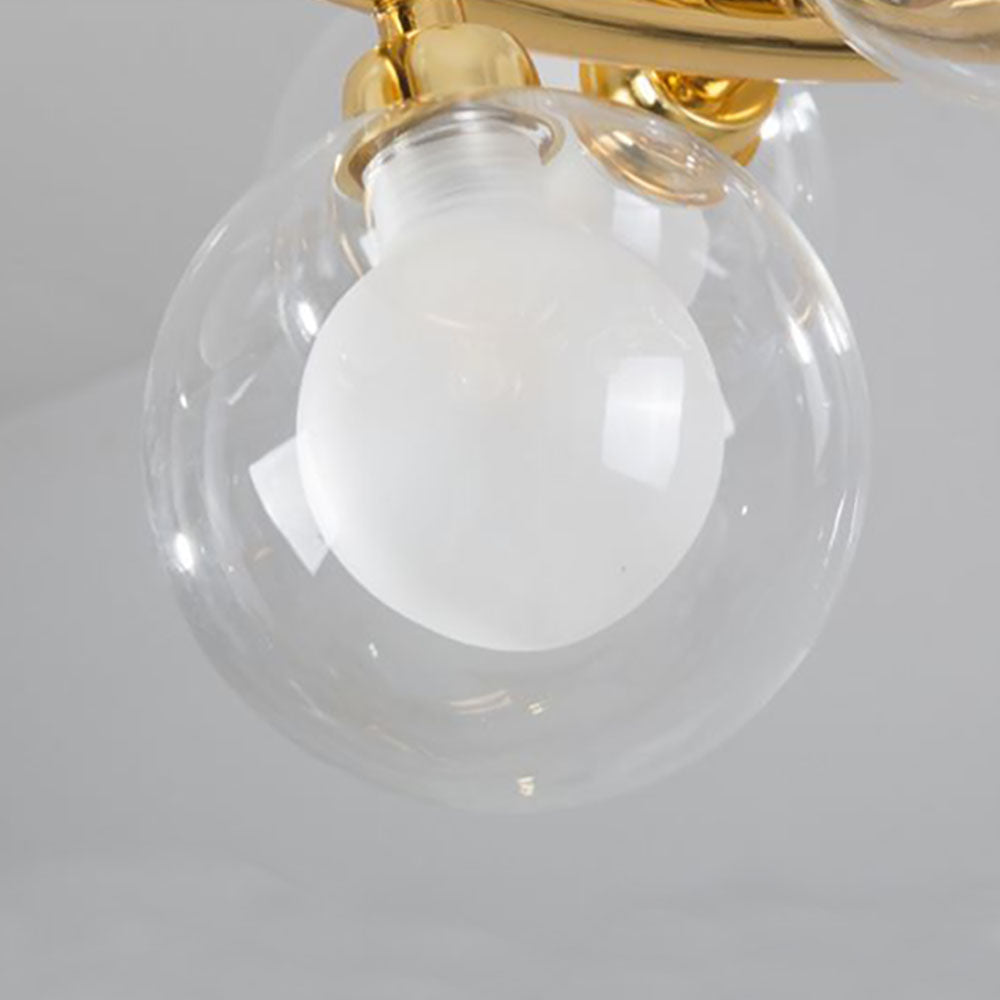 Freyza | Suspension en verre doré – Cuisine moderne, salle à manger