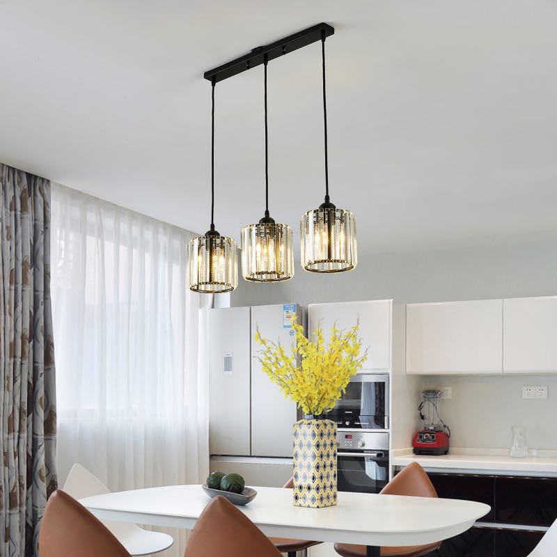 Freyza | Vina Modern Cluster Black Gold Pendant Light – Modern Kitchen Dining Room