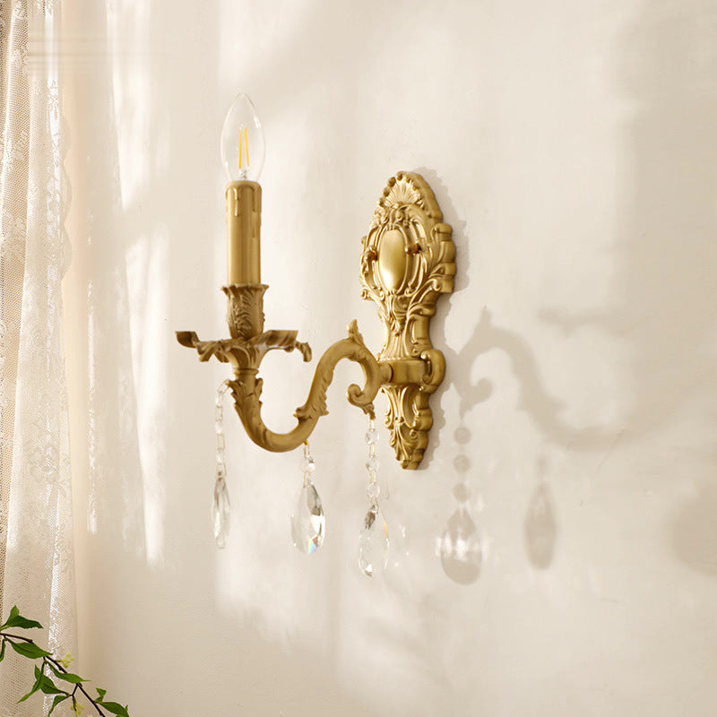 Freyza | Silva Vintage Luxury Crystal Indoor Wall Light – Vintage Bedroom Living Room