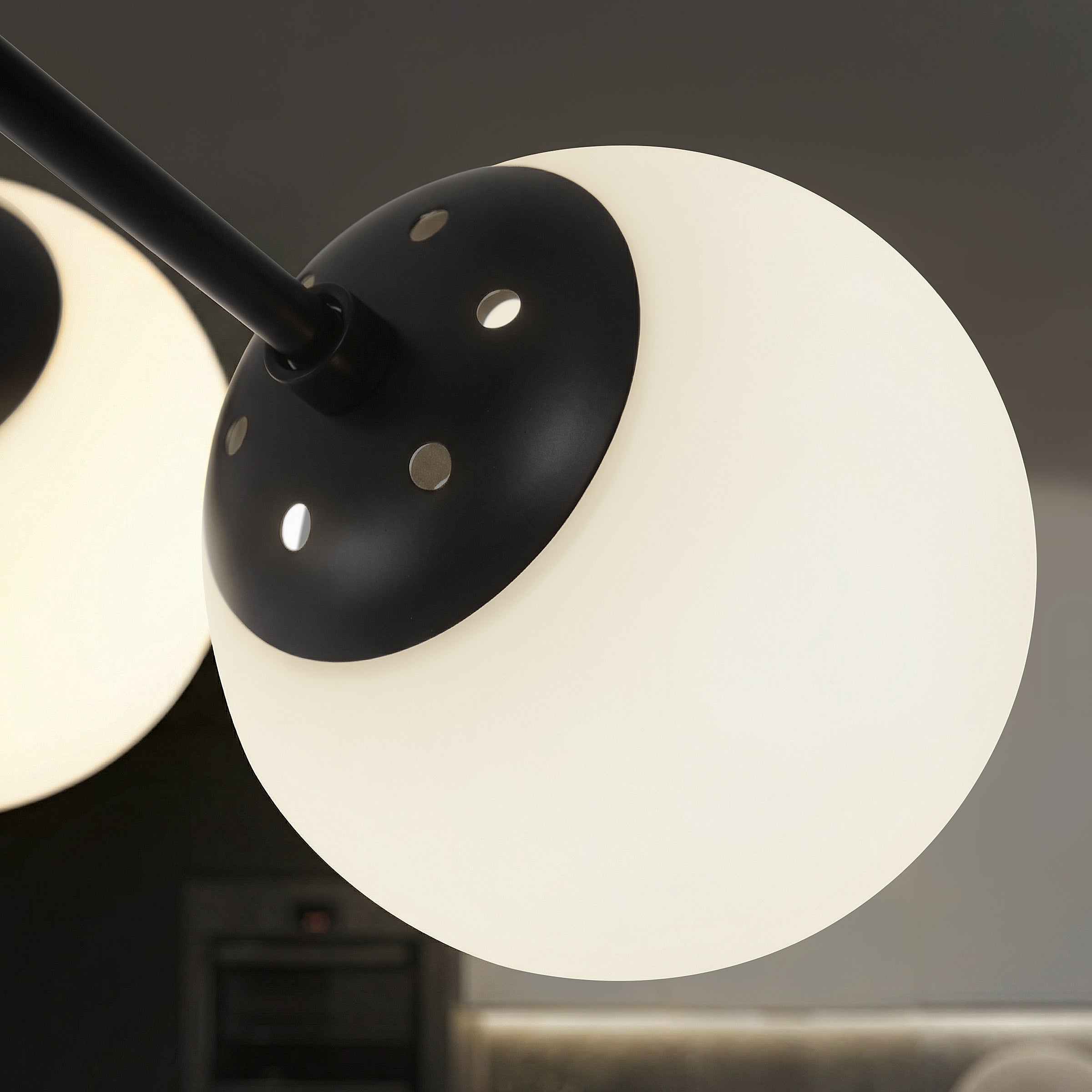 Freyza - Lightsin Cumulus - Modern Metal Chandelier Tubular Design Chandelier with LED White Shade