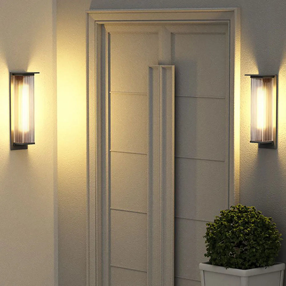 Freyza | Applique murale extérieure noire – Éclairage moderne pour jardin, porche et extérieur
