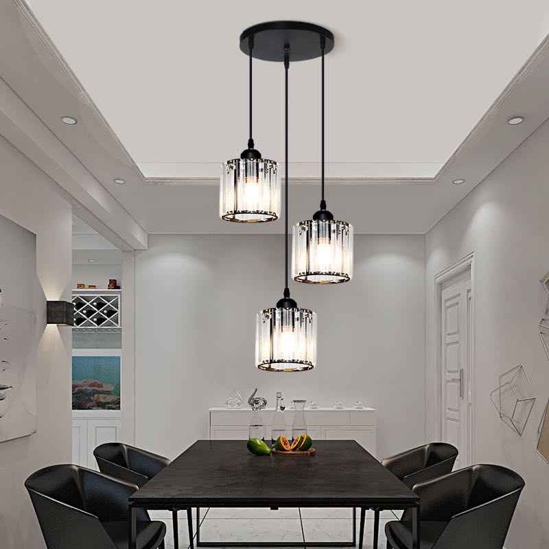 Freyza | Vina Modern Cluster Black Gold Pendant Light – Modern Kitchen Dining Room