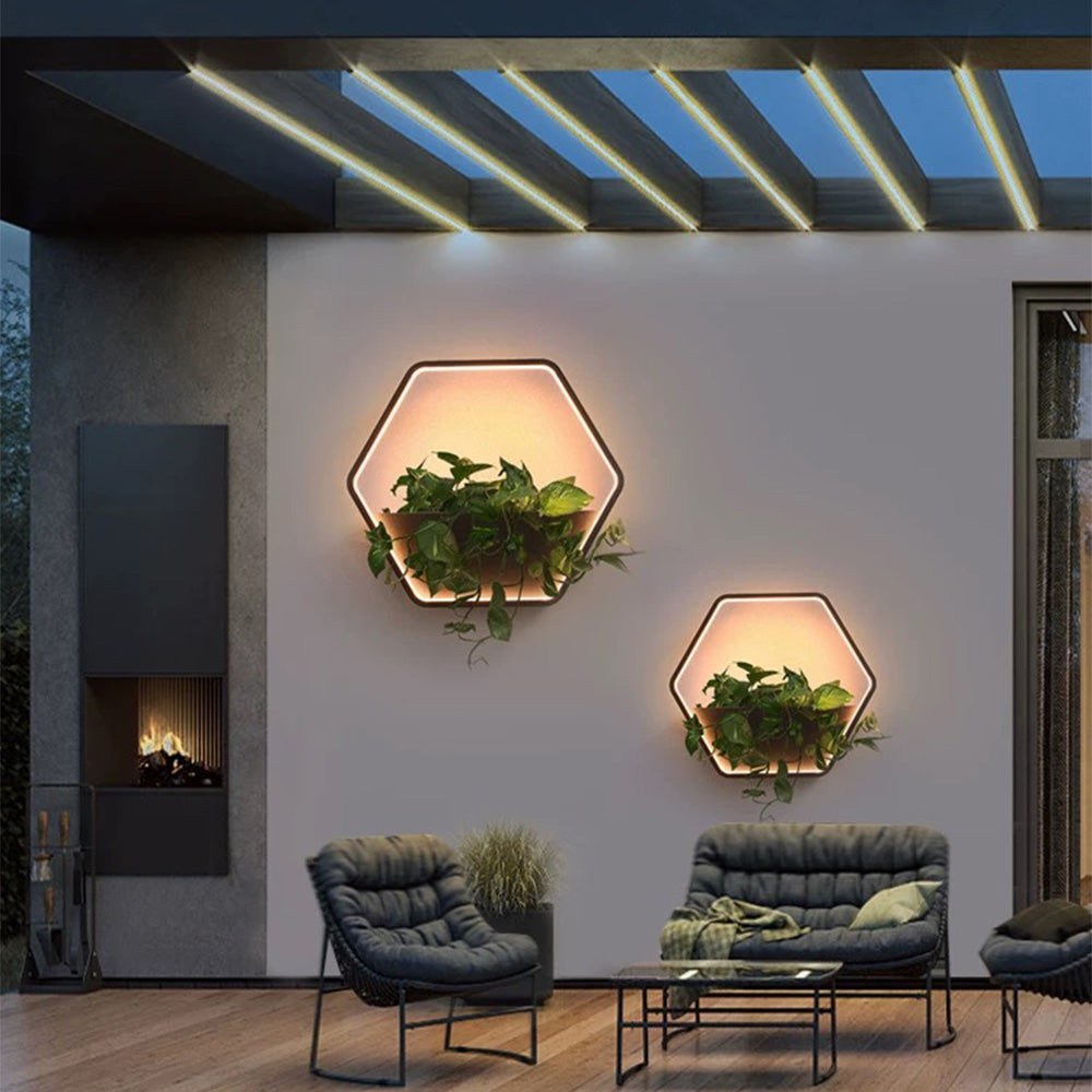 Freyza | Applique murale extérieure noire – Éclairage minimaliste pour jardin, porche et extérieur