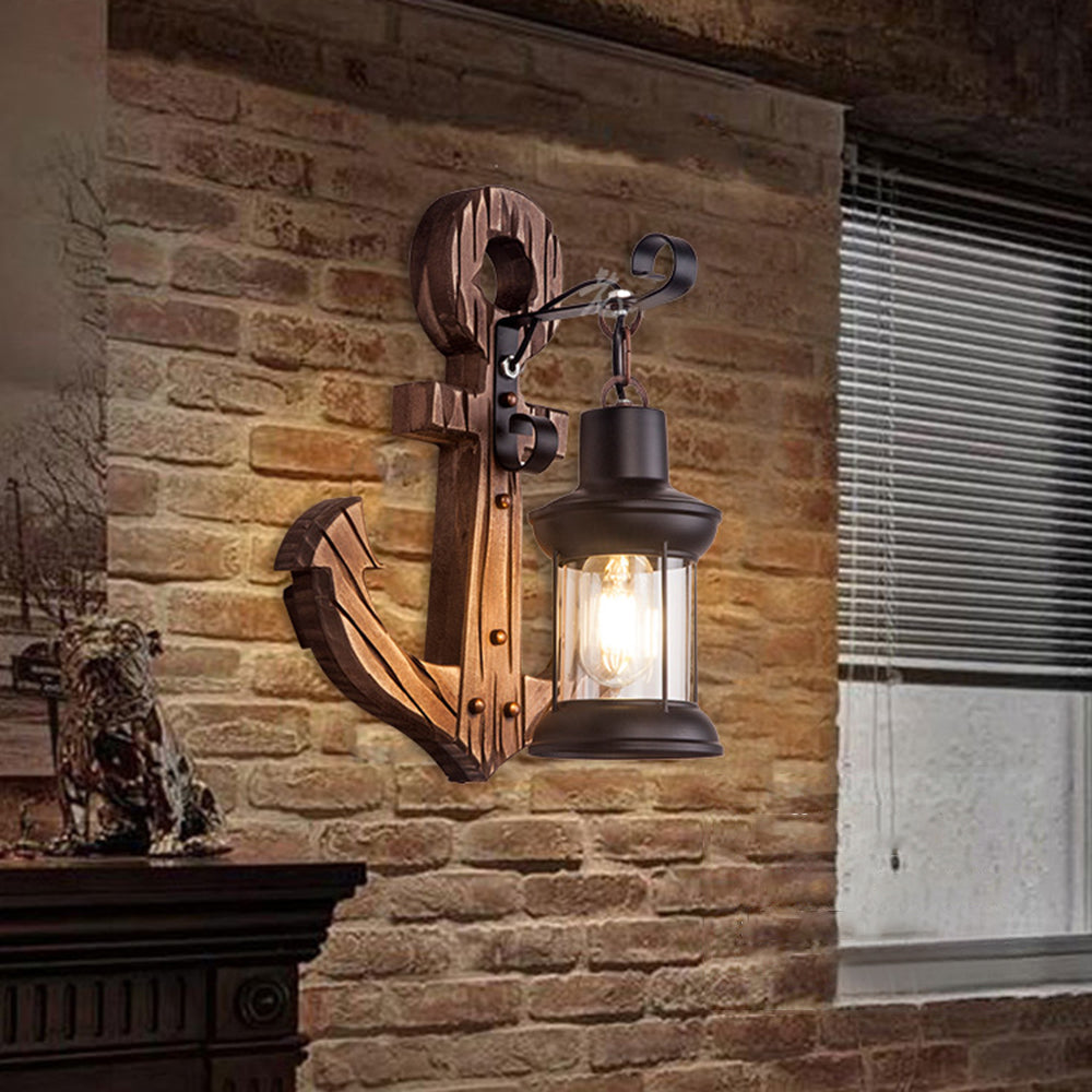 Freyza | Applique murale intérieure en bois – Chambre et salon vintage
