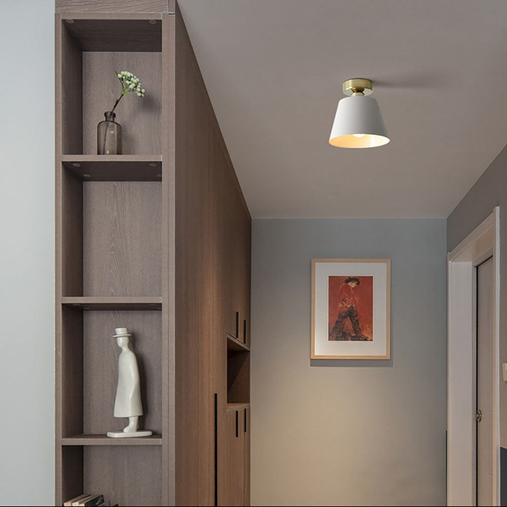 Freyza | Plafonnier encastré noir et blanc – chambre, couloir, cuisine