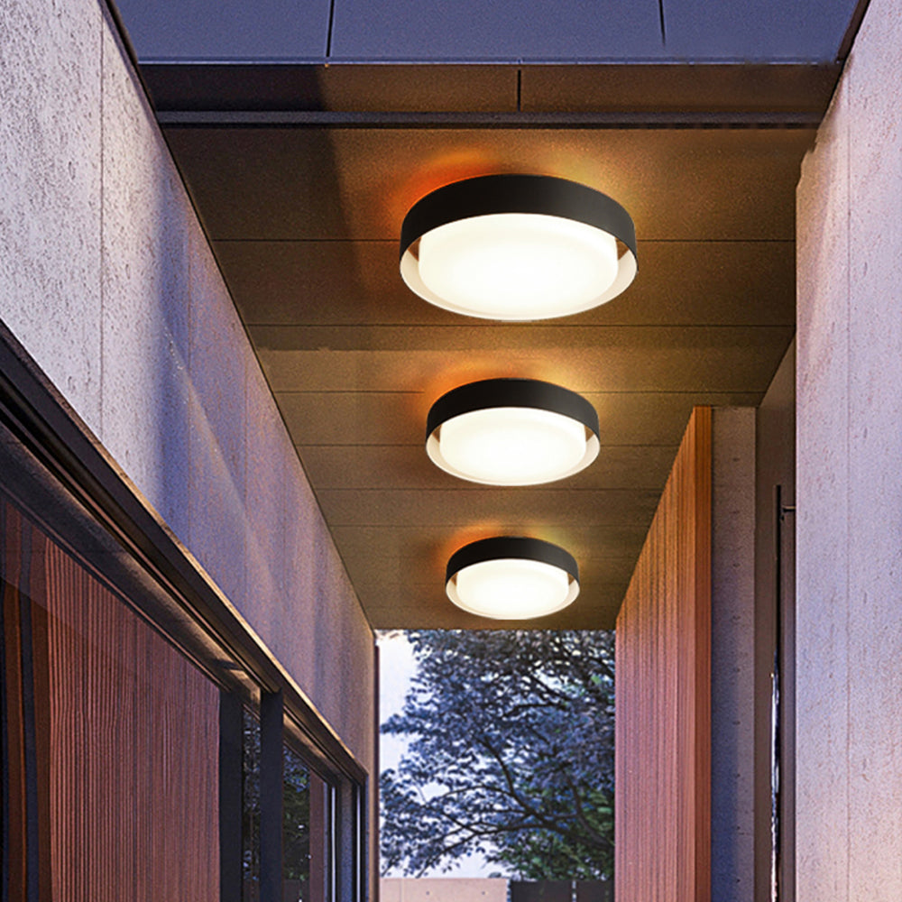 Freyza | Lampe d’extérieur noire et blanche – Éclairage moderne pour jardin et terrasse