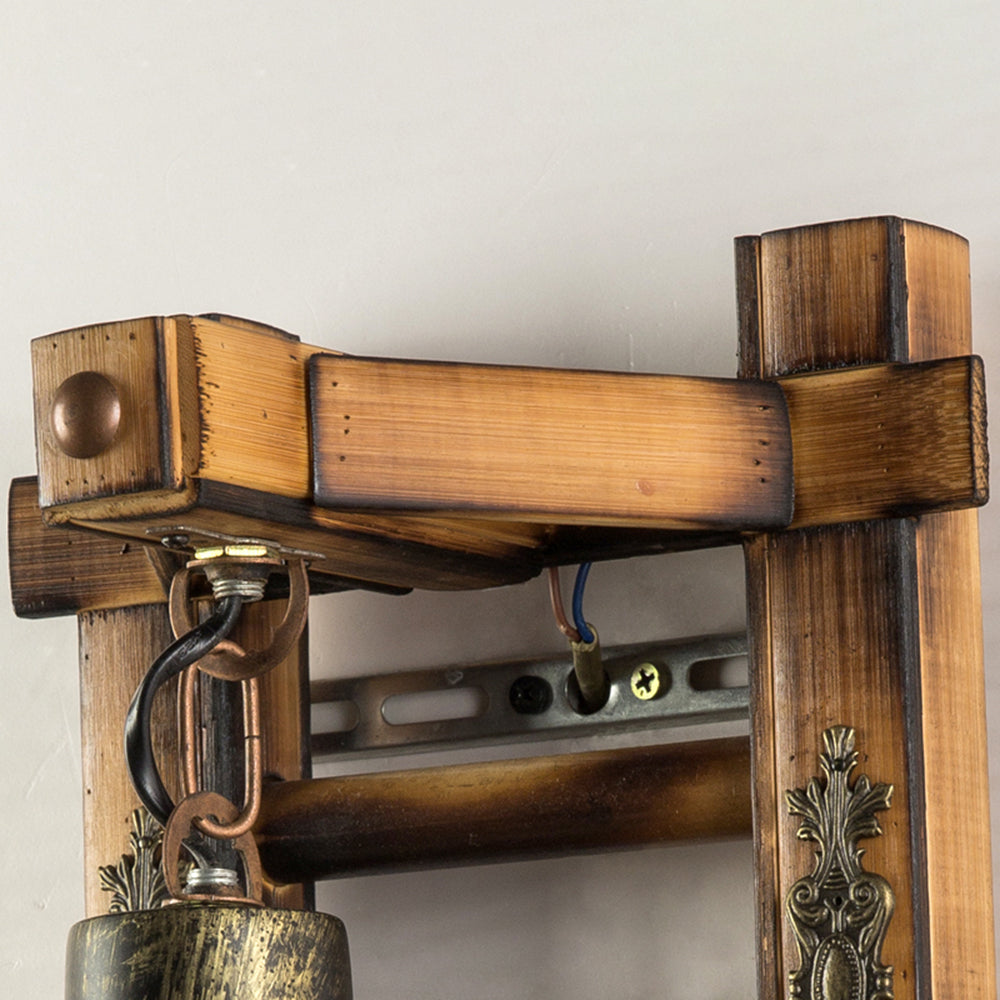 Freyza | Applique murale intérieure en bois – Chambre et salon vintage