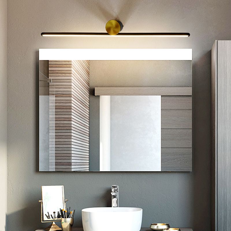 Freyza | Applique murale noire et blanche pour salle de bains – Miroir de salle de bains moderne