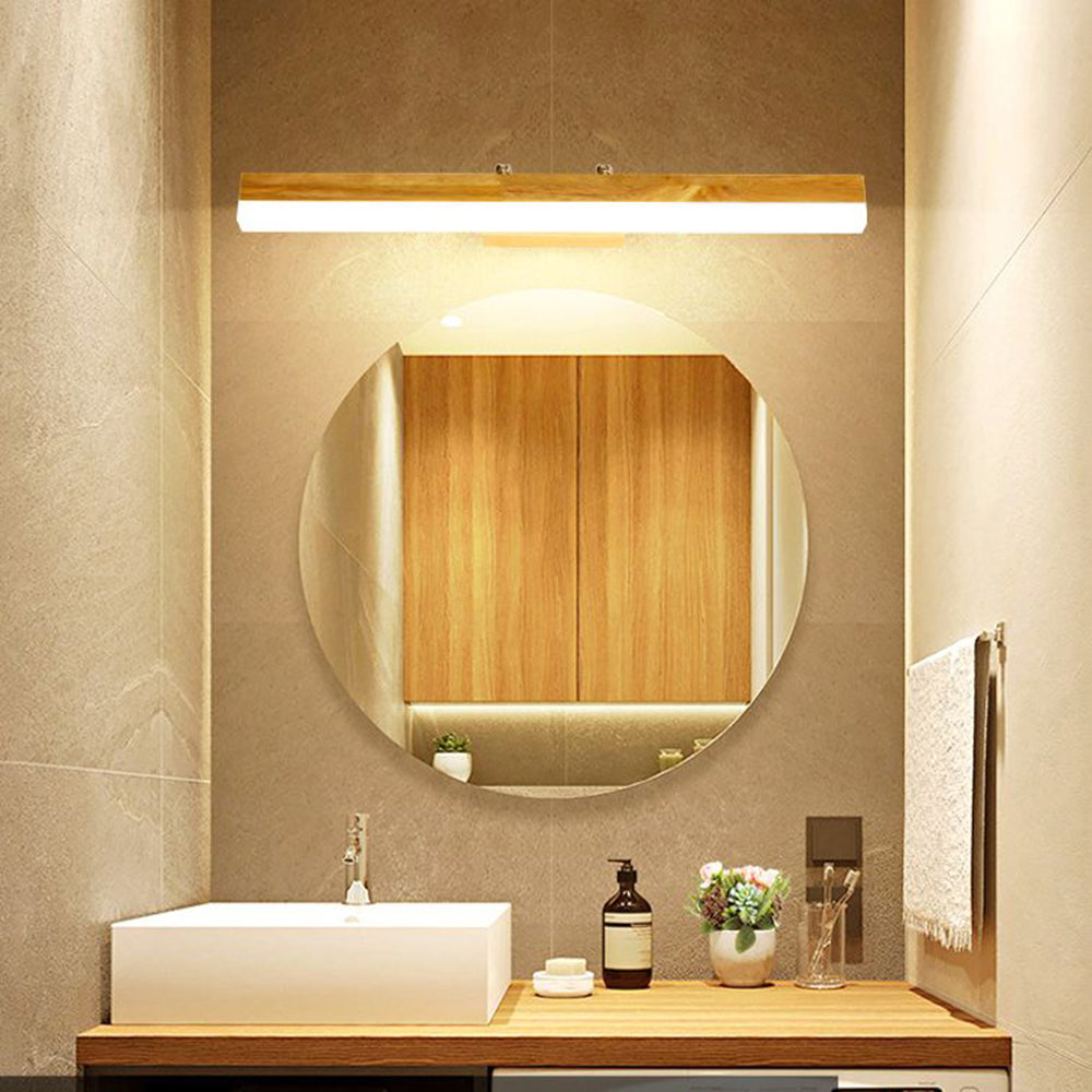 Freyza | Applique de salle de bains en bois – Miroir de salle de bains