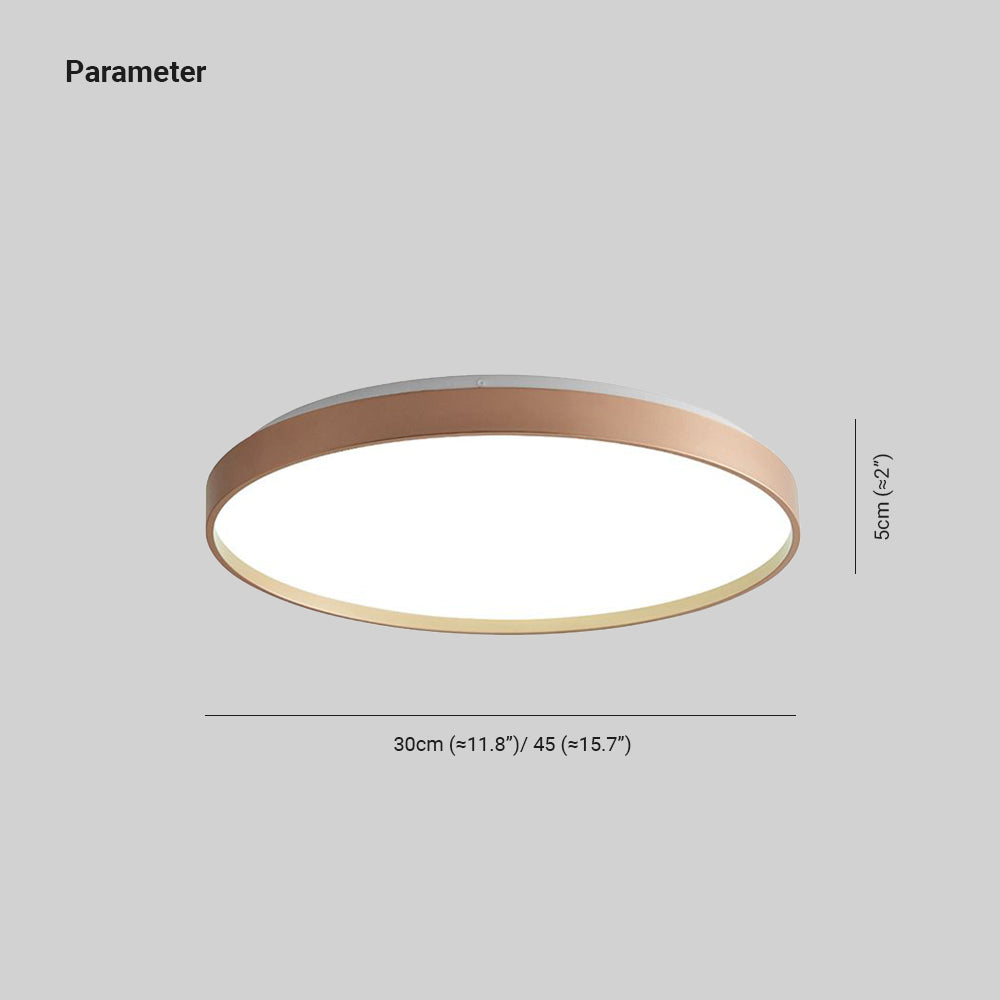Freyza | Plafonnier affleurant doré et blanc – Minimaliste pour chambre, couloir et cuisine