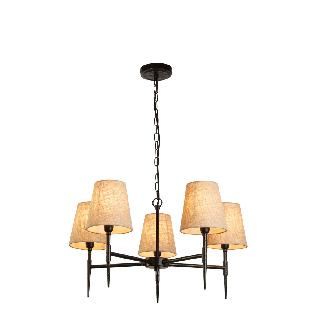 Lunaris | Dramatic Rustic Gothic 5-Light Pendant Chandelier 2