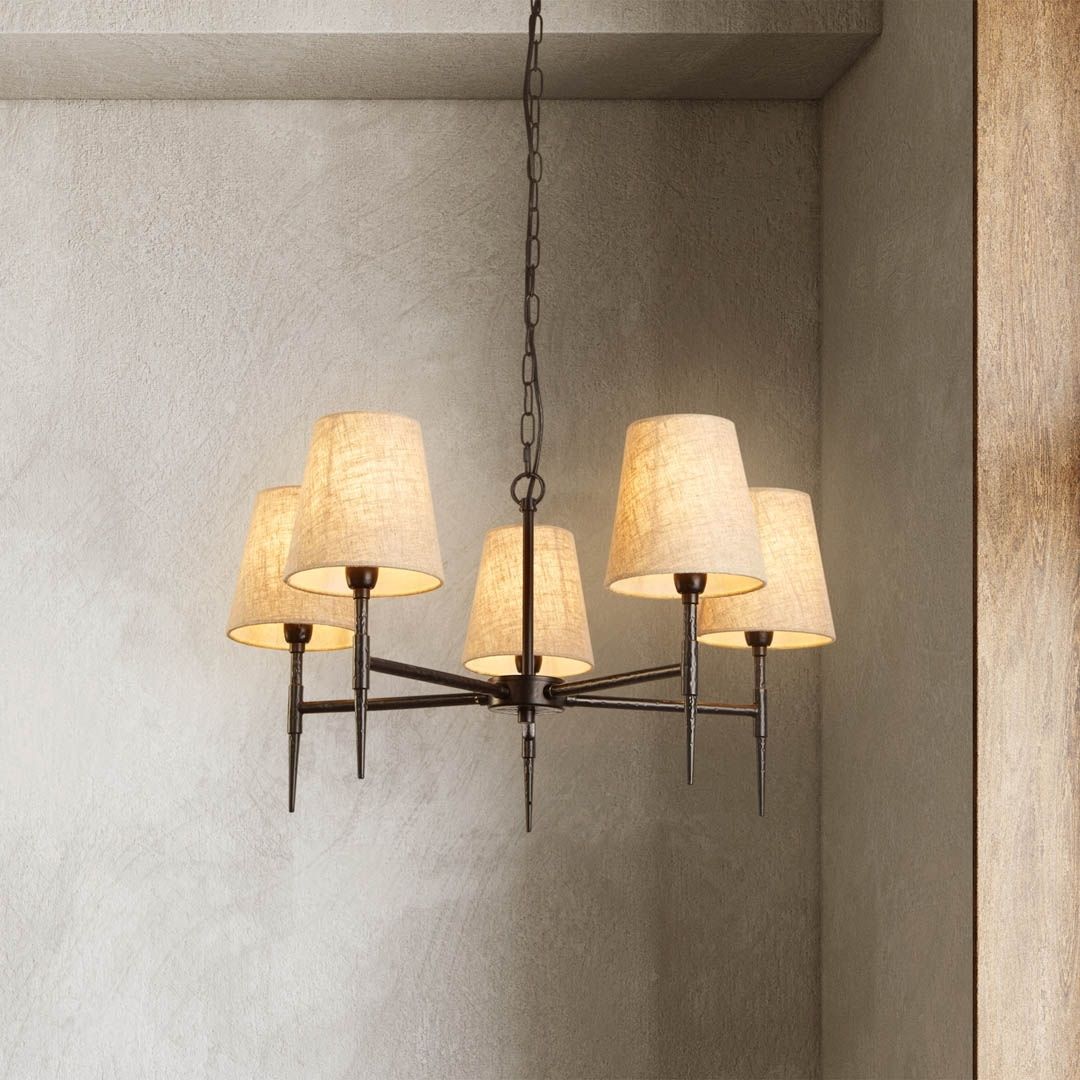 Lunaris | Dramatic Rustic Gothic 5-Light Pendant Chandelier 1
