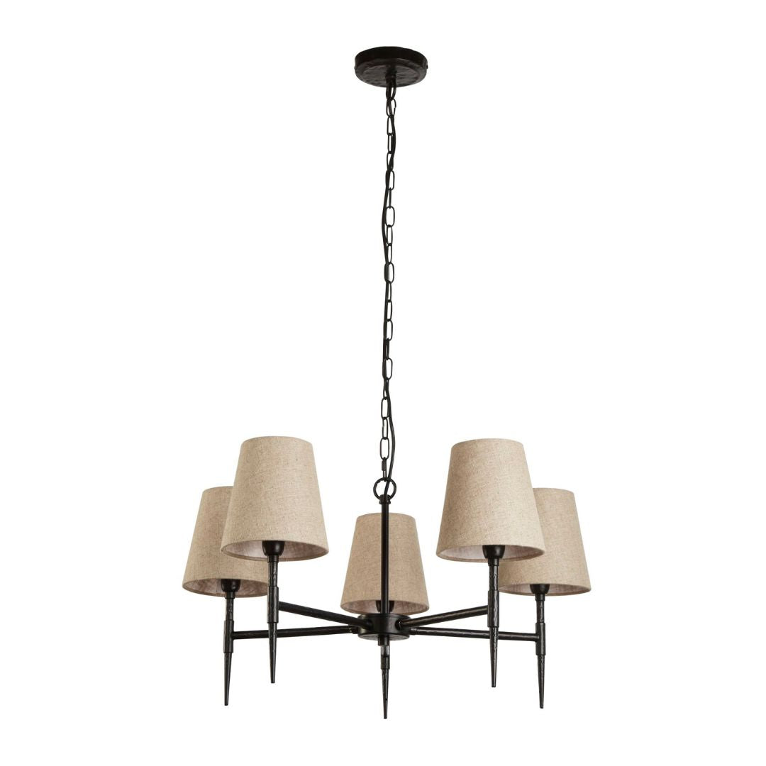 Lunaris | Dramatic Rustic Gothic 5-Light Pendant Chandelier 3