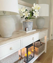 Cemento | Modern Elegant Cement Effect Table Lamp for Living Room 5