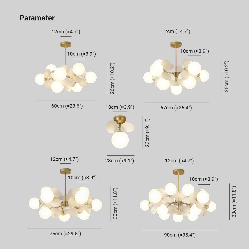 Freyza | Plafonnier affleurant à plusieurs lumières – Chambre, couloir, cuisine
