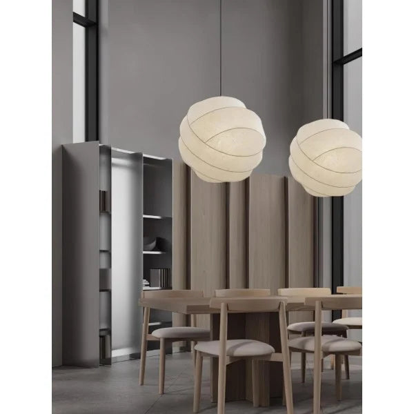 Freyza - Wabi-Sabi Fiber Cocoon Pendant Lamp M400