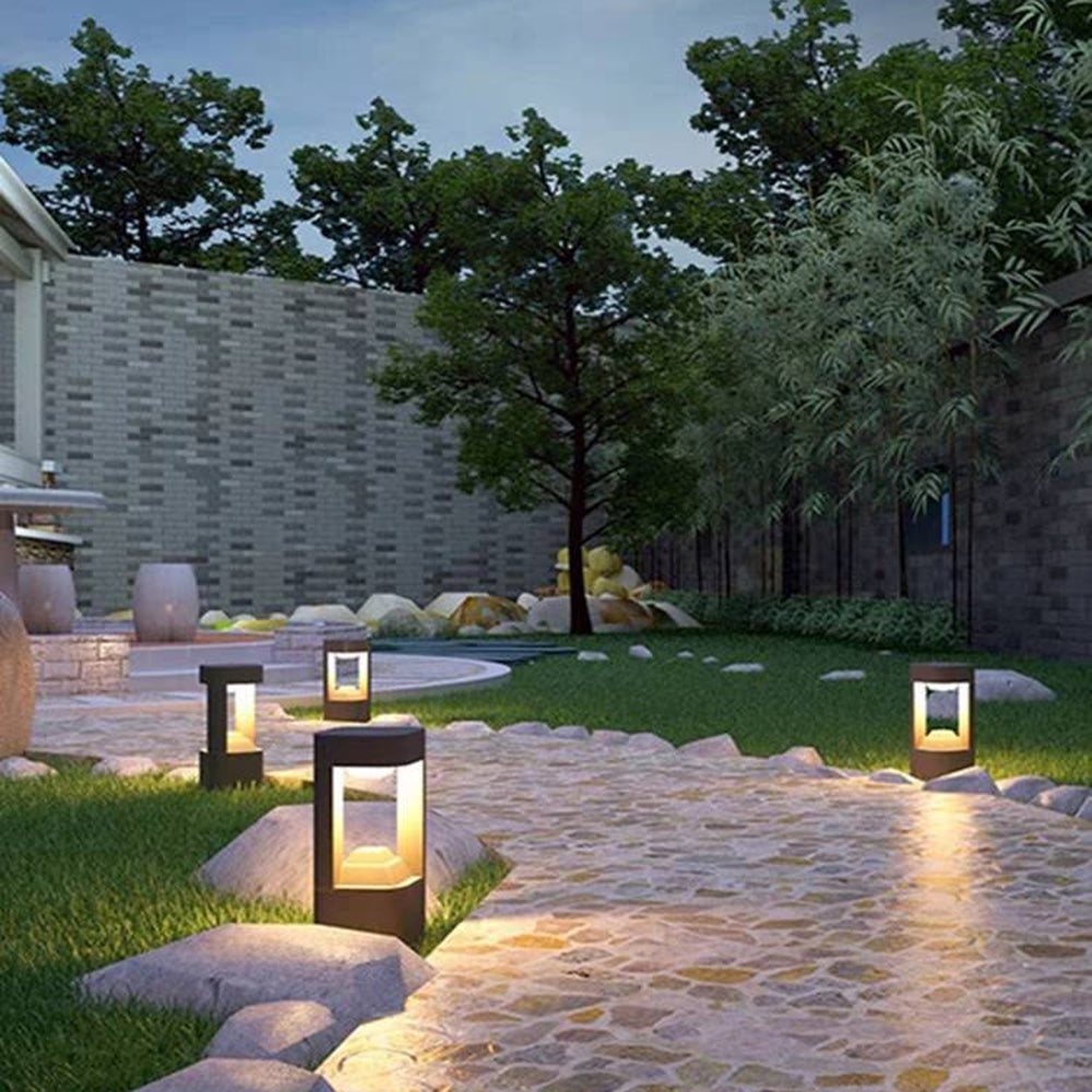 Freyza | Lampe d’extérieur noire – Éclairage contemporain pour jardin, extérieur et terrasse