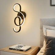 Freyza - Musical Note LED Wall Sconce – Modern Artistic Music Decor Wall Lamp (Black/White)
