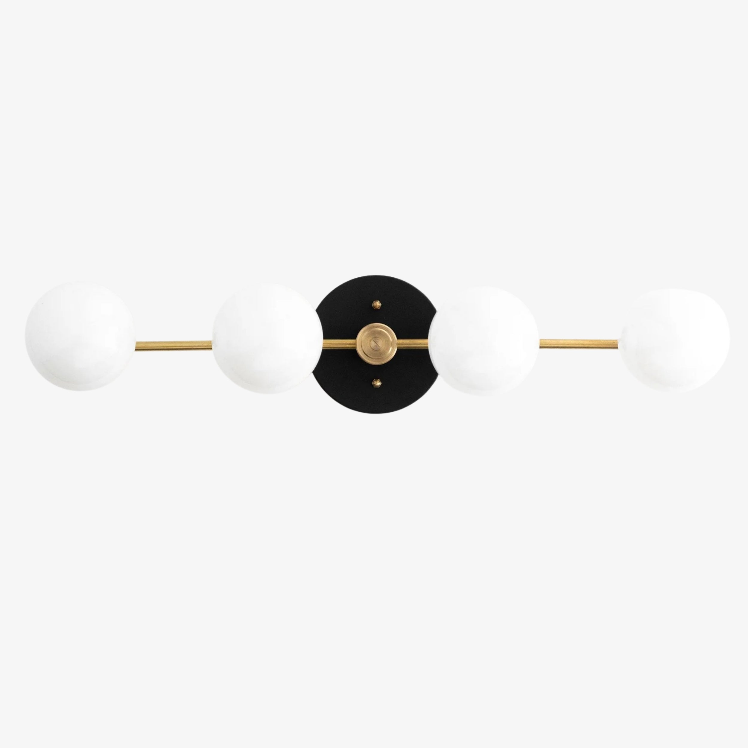 Freyza | 4-Light Brass Glass Wall Sconce – Living Room Hallway