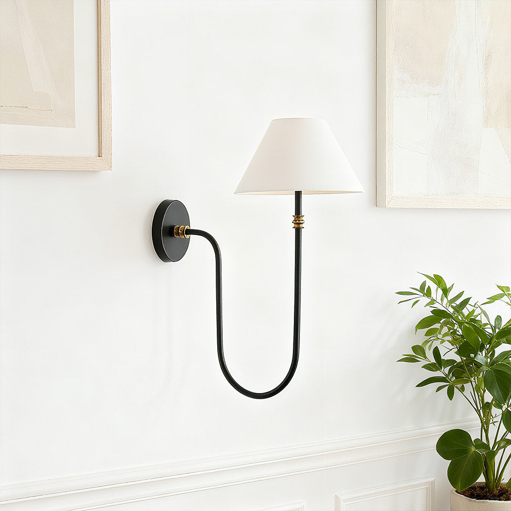 Freyza | 1-Light Fabric Wall Light – Bedroom Hallway
