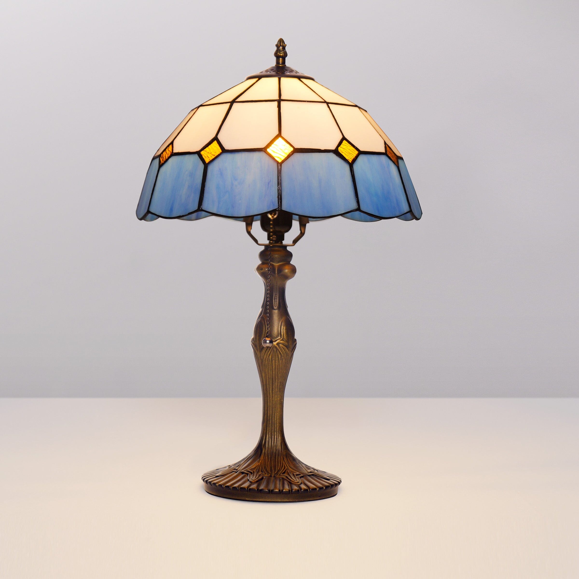 LuminaraCraft | Elegant Handcrafted Stained Glass Table Lamp 14