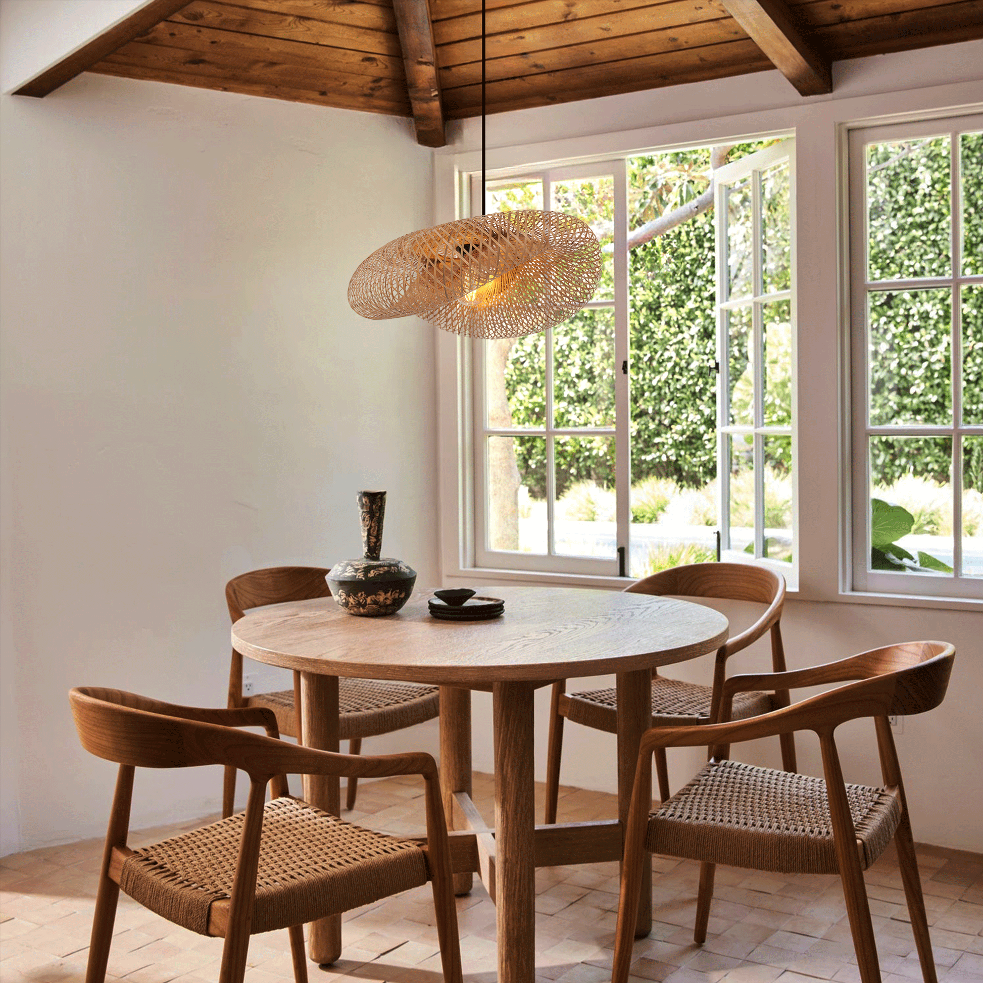 BambooGlow | Elegant Eco-Friendly Handmade Pendant Light Fixture 8