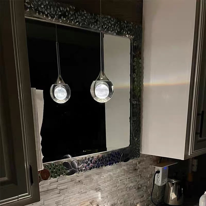 Freyza - Moon Clear Glass Ball Pendant Light