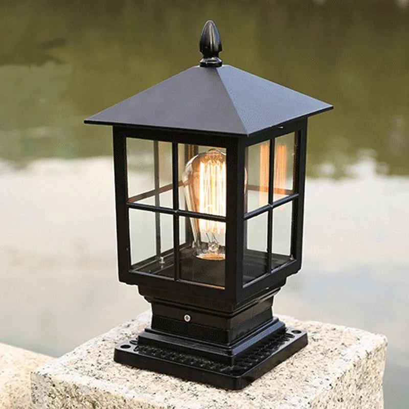 Freyza | Etilo Modern Metal Glass Outdoor Light – Modern Garden Exterior Patio