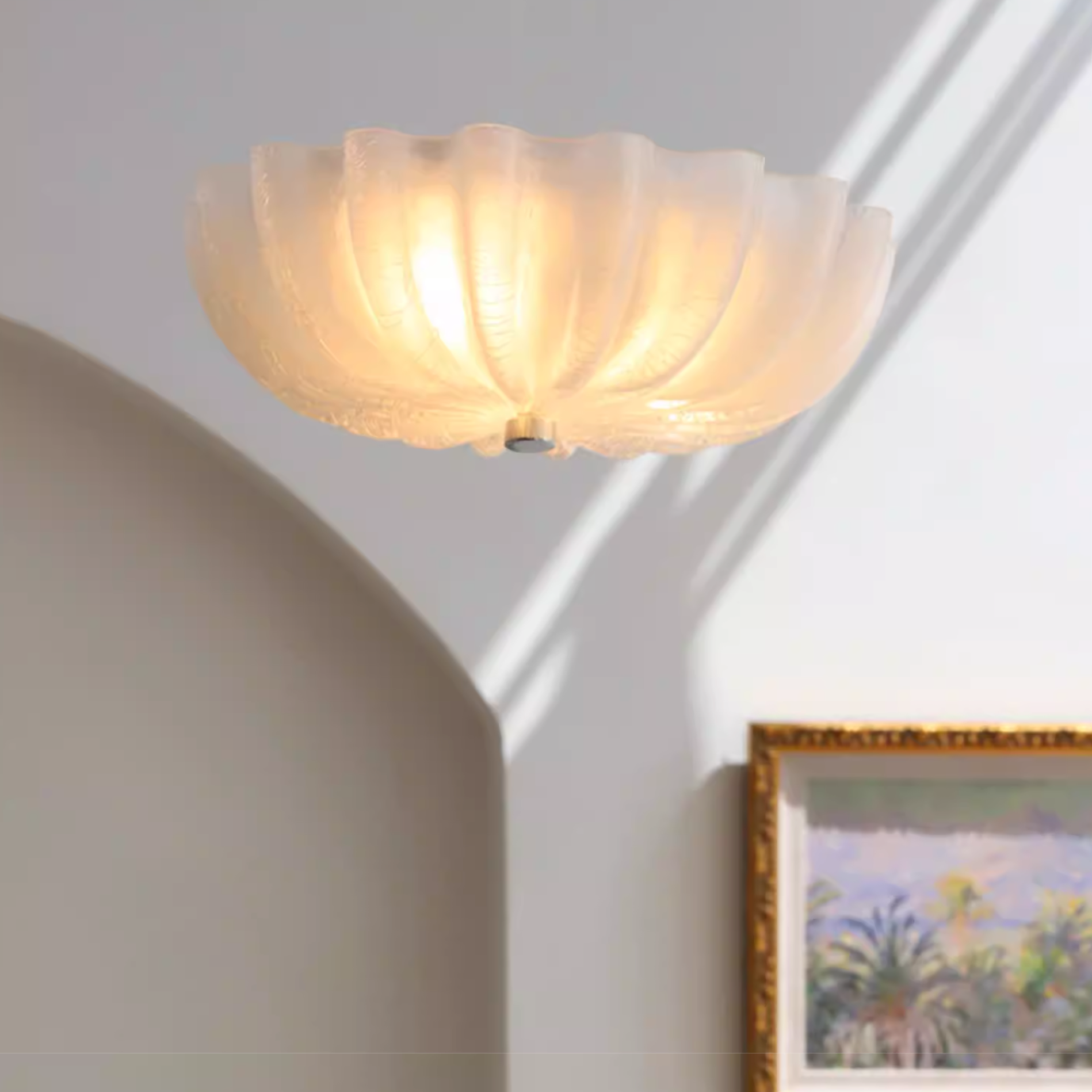 Freyza | Norduli Modern Flower Glass Ceiling Light – Modern Bedroom Living Room
