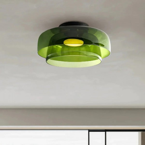 Freyza - Nordic Morandi Glass Bowl Shaped Ceiling Lamp S183
