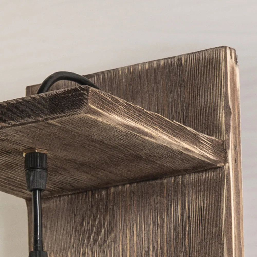 Freyza | Applique murale intérieure en bois – Chambre et salon vintage