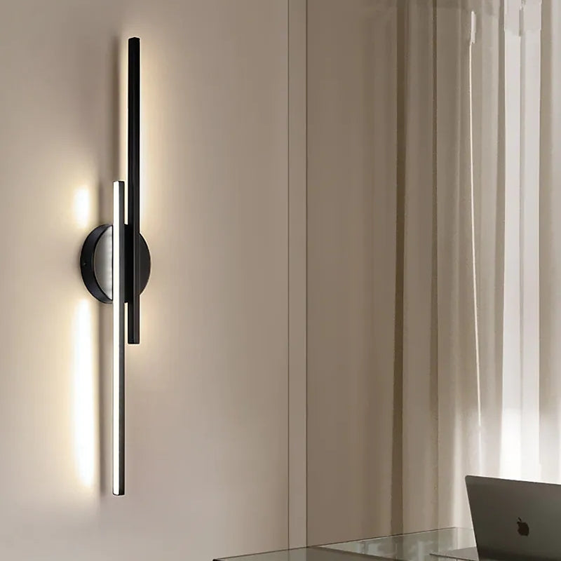 Freyza | Applique murale d’intérieur nordique moderne noire et blanche Elgo – Chambre et salon modernes