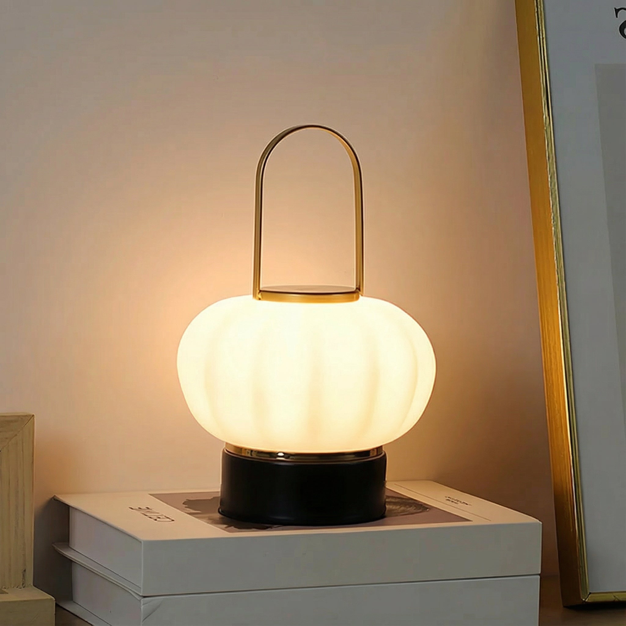 Freyza - LED Lantern Table Lamp Nordic Rechargeable Cordless Portable 22cm / 8.7in