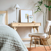 Freyza | Vector Metal Linen Shade Floor Lamp