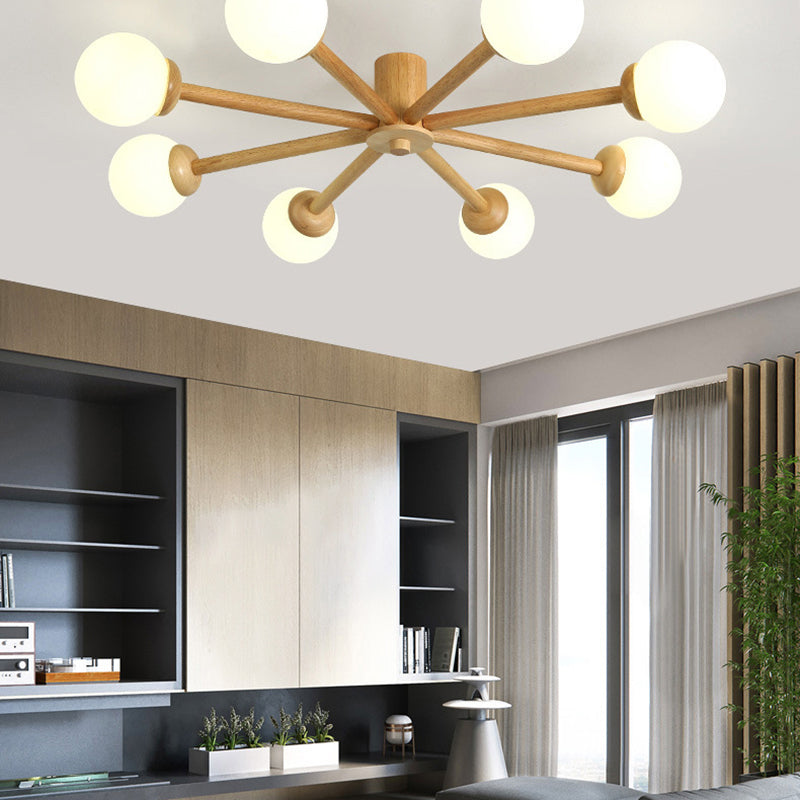 Freyza | Plafonnier semi-encastré à 8 lumières – Chambre, couloir, cuisine