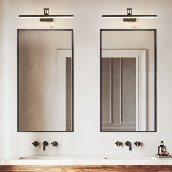 Freyza | Applique murale noire pour salle de bains – Miroir de salle de bains