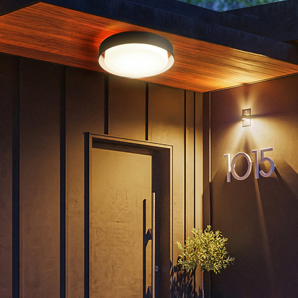 Freyza | Lampe d’extérieur noire et blanche – Éclairage moderne pour jardin et terrasse